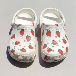 Strawberry Crocs, women's sz 9